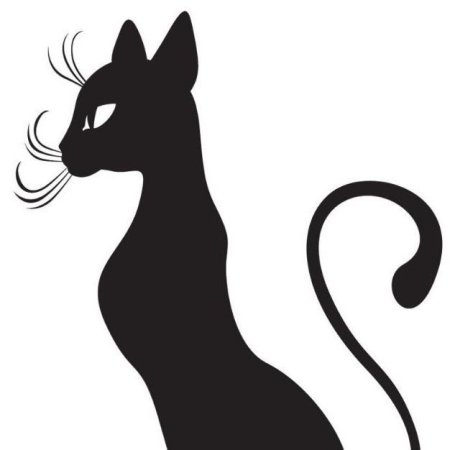 Силуэт грациозной кошки