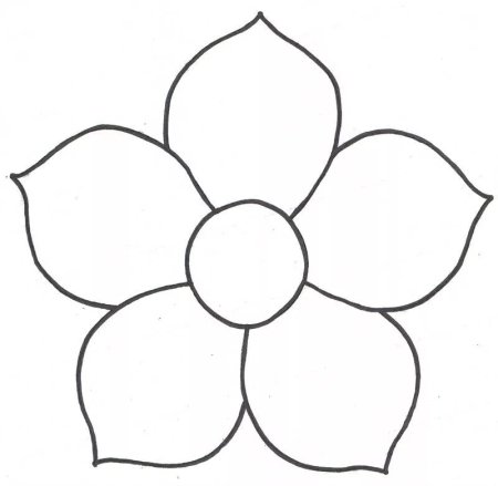 Цветок шаблон