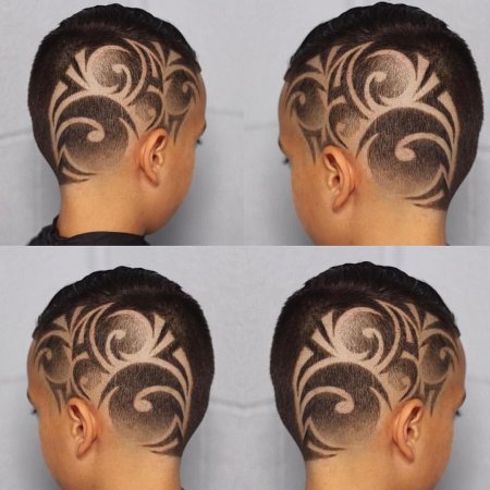 Узоры на волосах