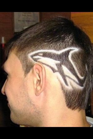 Рисунки на мужских стрижках машинкой