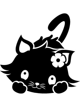 Трафареты котиков