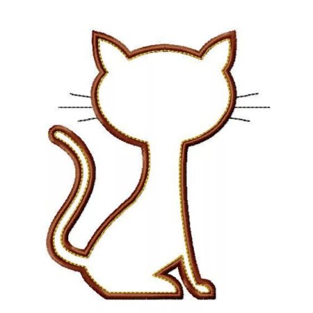Трафарет котенка для вырезания