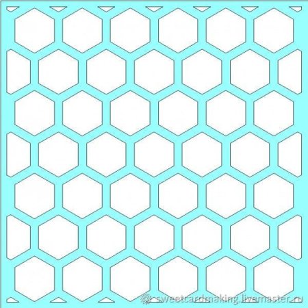Трафарет пчелиных сот