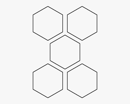 Шестиугольник трафарет