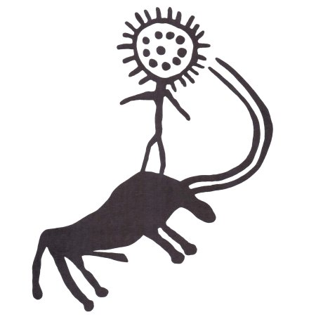 Петроглифы Тамгалы человек солнце