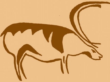 Рисунок первобытного животного