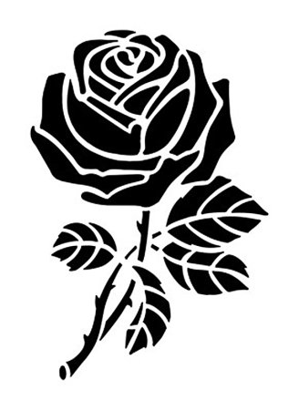 Трафарет "розы"
