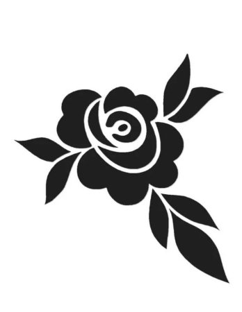 Трафареты цветов для декора