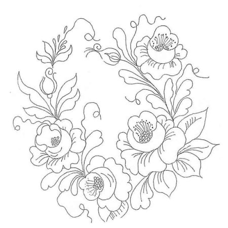 Узоры Гжель раскраска