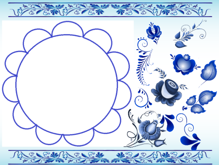 Хохлома трафарет