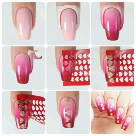 Трафарет для окрашивания ногтей