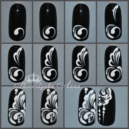 Вензеля на ногтях