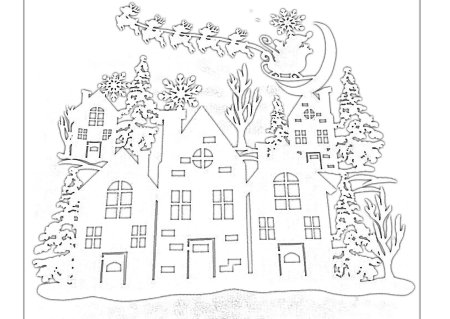 Новогодние трафореты на Ока