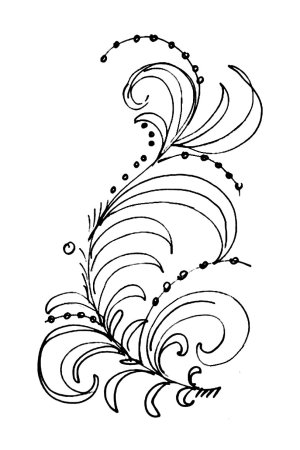 Орнамент Хохлома раскраска