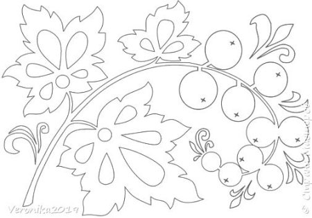 Раскраска "Борецкая роспись"