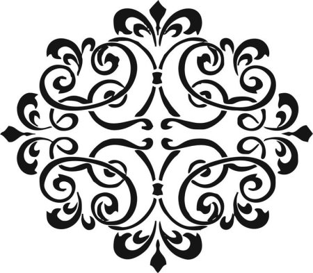 Трафарет вензеля для декора