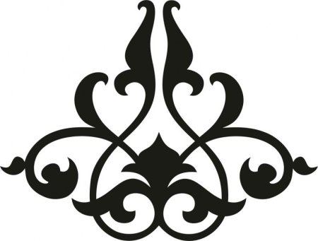 Трафарет вензеля для декора