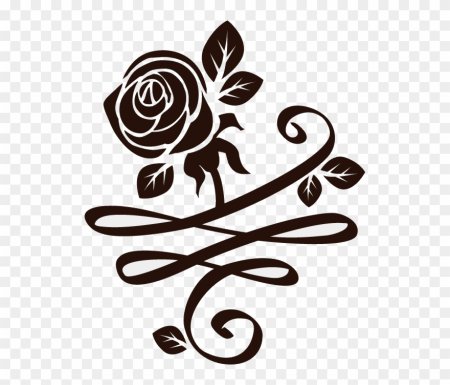 Трафарет вензеля для декора