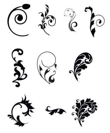 Трафареты вензелей для вырезания