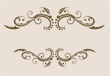 Трафарет вензеля для декора