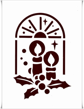 Трафареты для сухого снега на окна