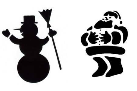 Трафареты для искусственного снега