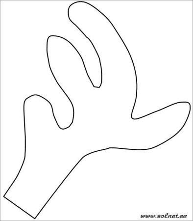 Рога трафарет