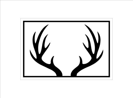 Трафарет "Оленьи рога"