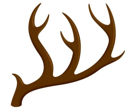 Оленьи рога вырезка