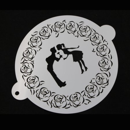 Тортик трафарет