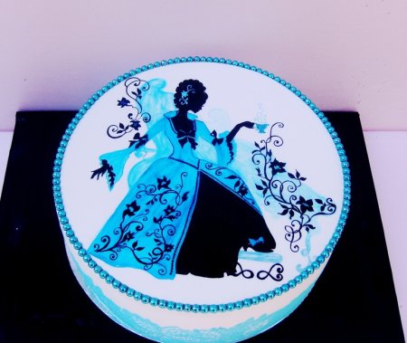 Торт силуэт