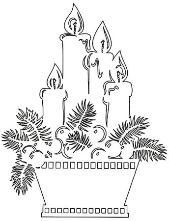 Трафареты на окна новогодние