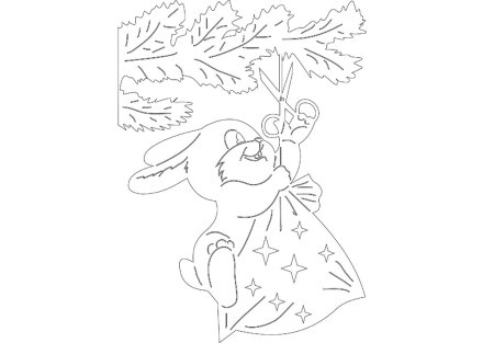 Трафарет «снежинки»