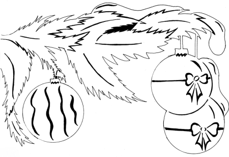 Трафарет сугроба для вырезания на окно