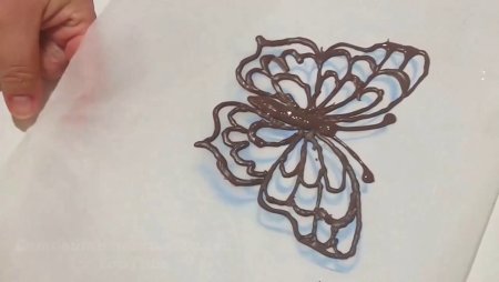 Бабочки для рисования шоколадом