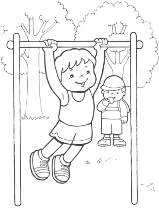 Раскраска здоровый образ жизни для детей