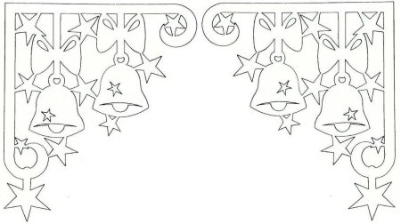 Трафареты на окна угловые