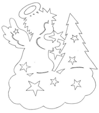 Новогодние украшения на окна трафареты