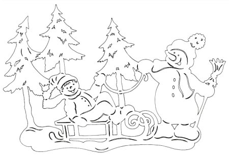 Вытынанки новогодние