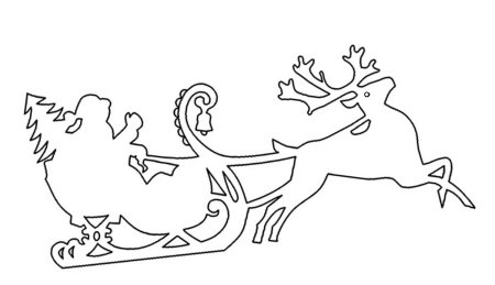 Новогодние трафареты на окн