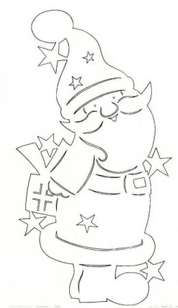 Трафареты на окна новогодние