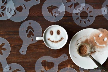 Трафареты для кофе