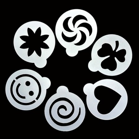 Рисунки на кофе трафареты