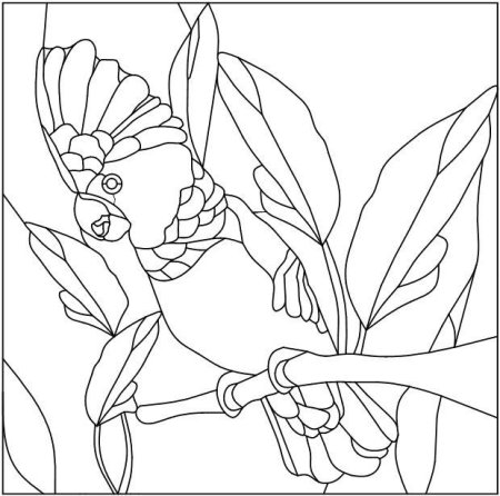 Трафарет для витража на стекле