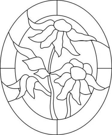 Трафарет для витража для детей