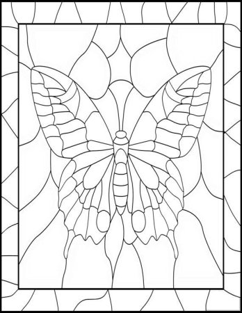 Трафарет для витража для детей