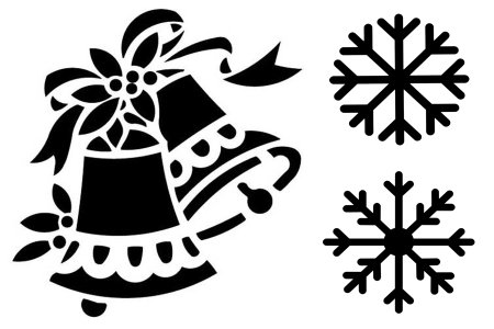 Трафарет для распыления искусственного снега