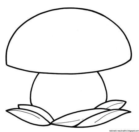 Гриб шаблон