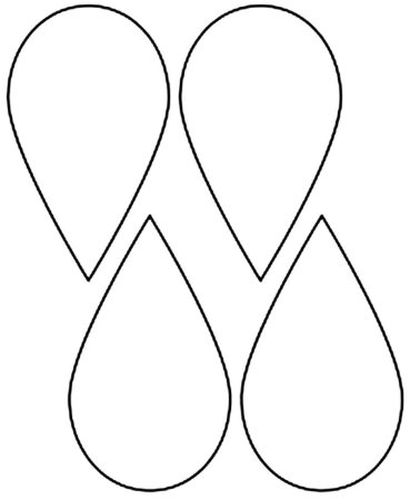 Лепесток трафарет