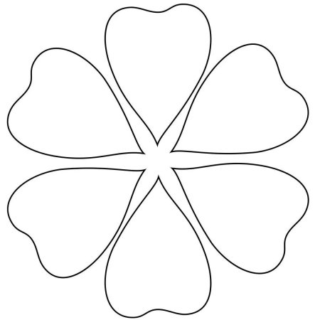 Трафарет лепестков